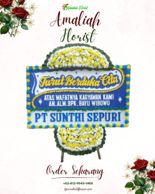 Papan Bunga Duka di Karya